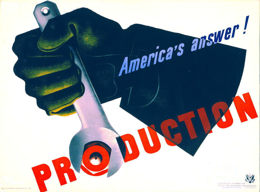 Vintage War Poster 1941 Photograph by Padre Art