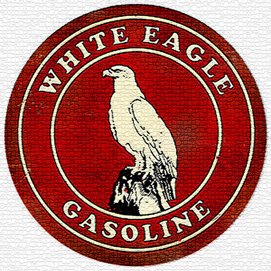 Vintage White Eagle Gasoline Metal Sign Digital Art by Marvin Blaine