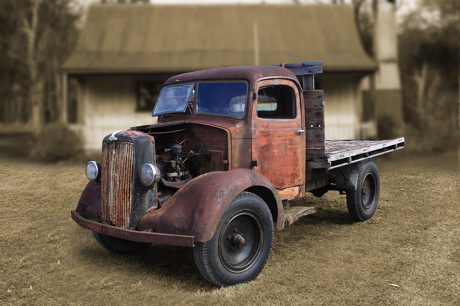 Vintage Work Truck Photograph by Keith Hawley