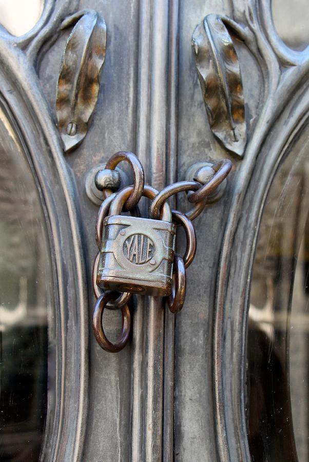 Vintage Yale Padlock Photograph by Venetia Featherstone-Witty