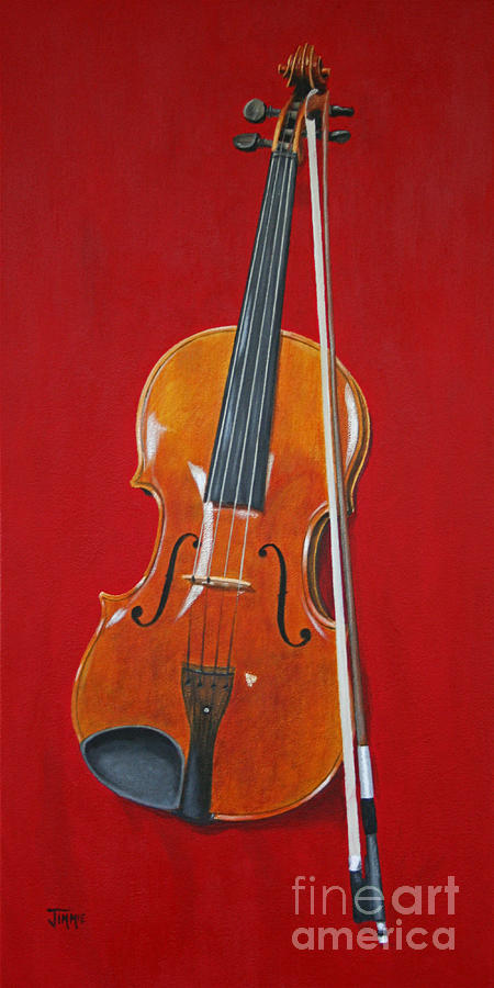 Music Painting - Viola by Jimmie Bartlett