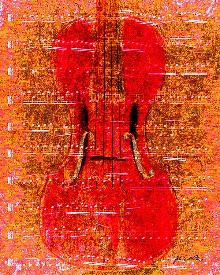 Viola Red Digital Art by John Vincent Palozzi