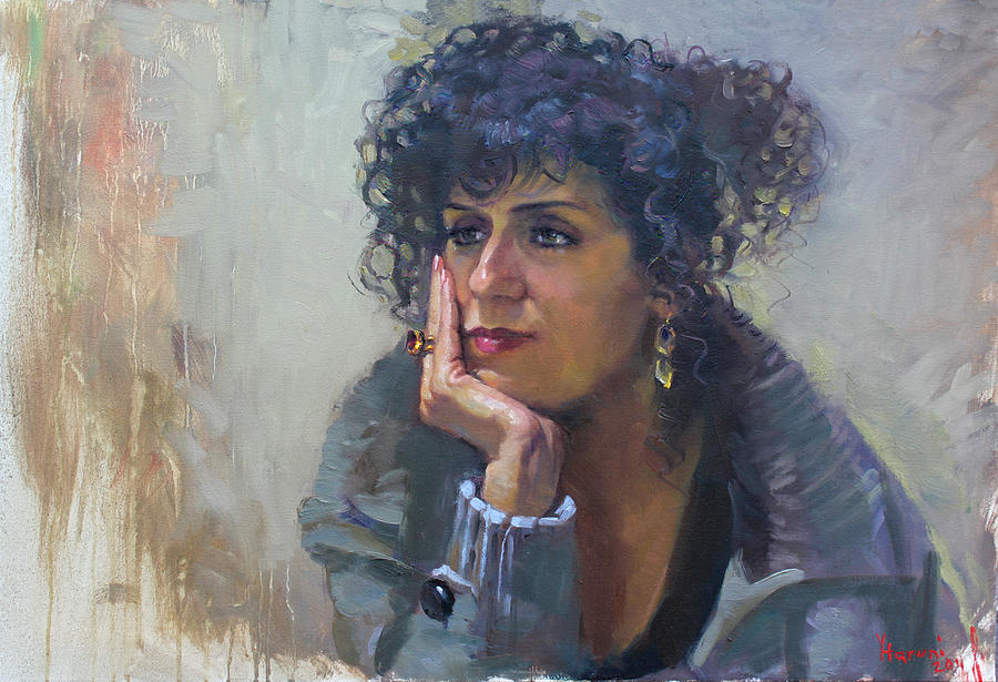 Portrait Painting - Viola by Ylli Haruni