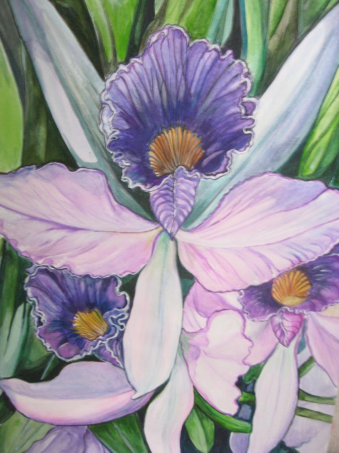 Flower Painting - Violet Adventures by Betty Glanville