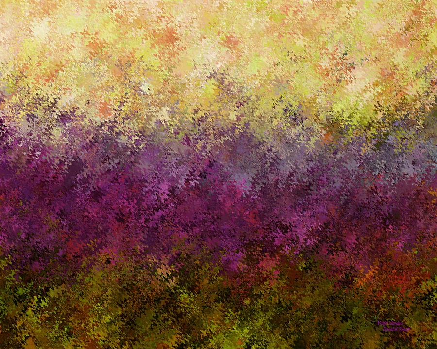 Violet Garden Painting by David K Small
