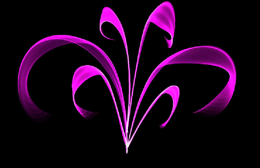 Violet Glowing Plant Painting by Bruce Nutting