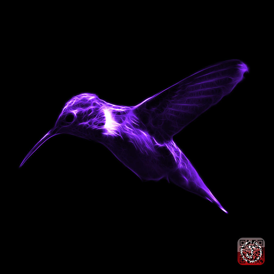 Violet Hummingbird - 2054 F Digital Art by James Ahn