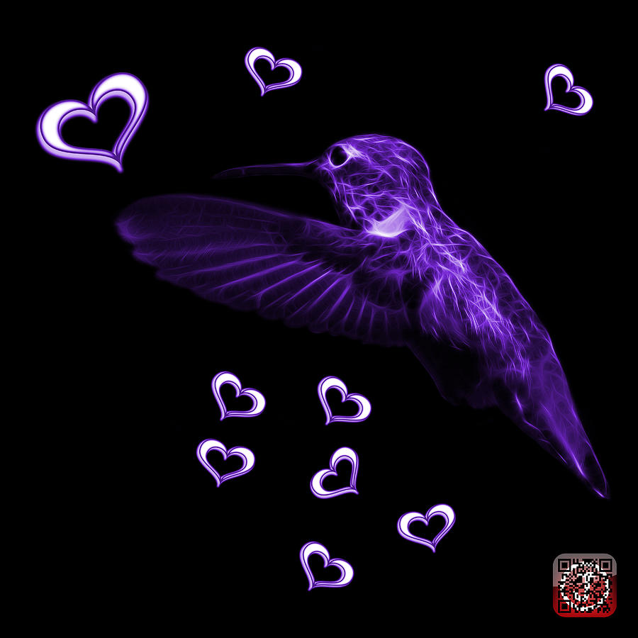 Violet Hummingbird - 2055 F M Digital Art by James Ahn