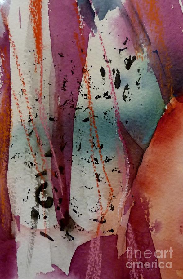 Still Life Painting - Violet Verticals by Donna Acheson-Juillet