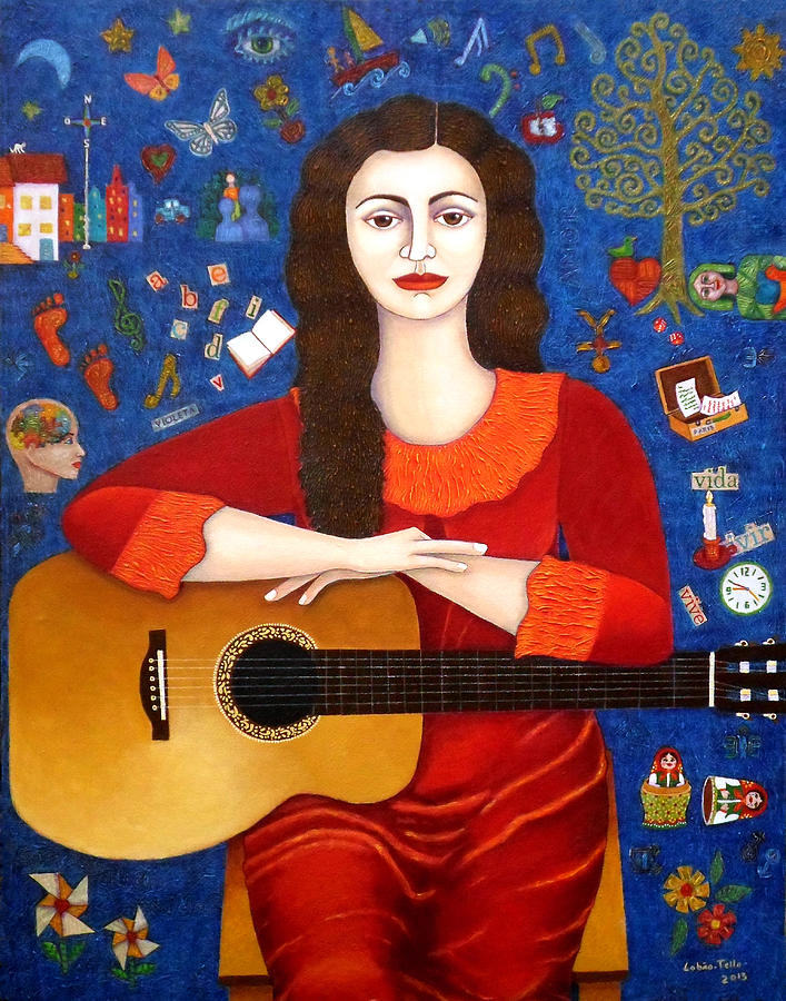 Music Painting -  Thanks to the Life by Madalena Lobao-Tello