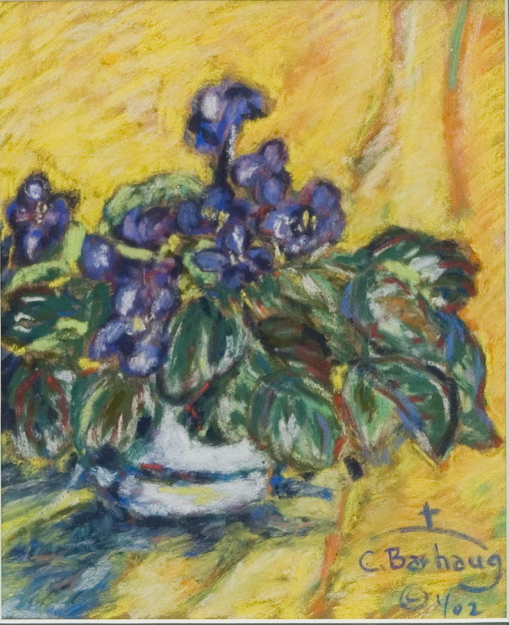 Flower Pastel - Violets by Christi Barhaug