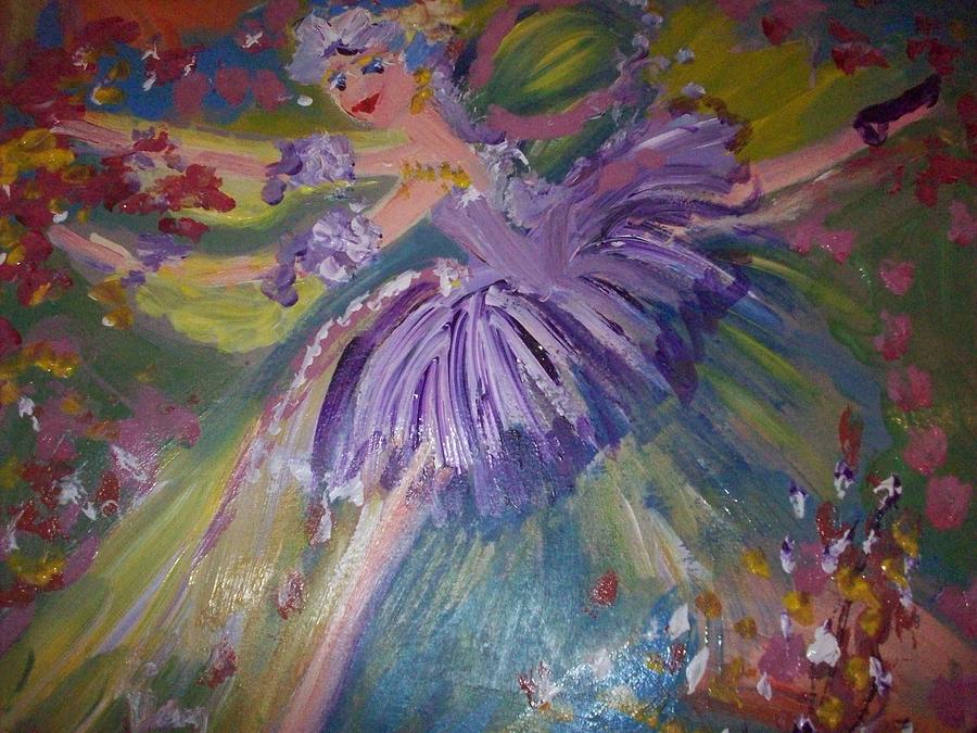 Violetta the peace fairy Painting by Judith Desrosiers