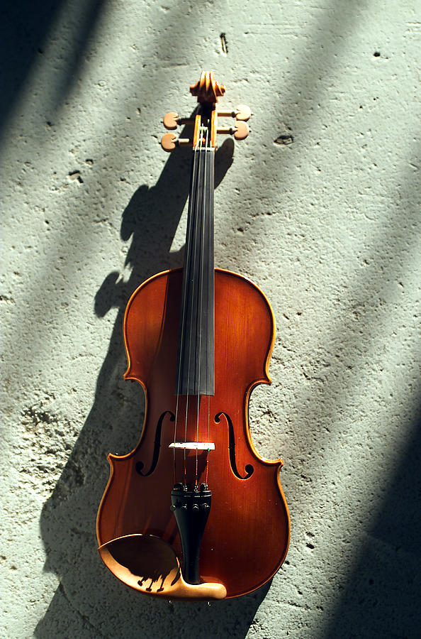 Music Photograph - Violin XV by Jon Neidert