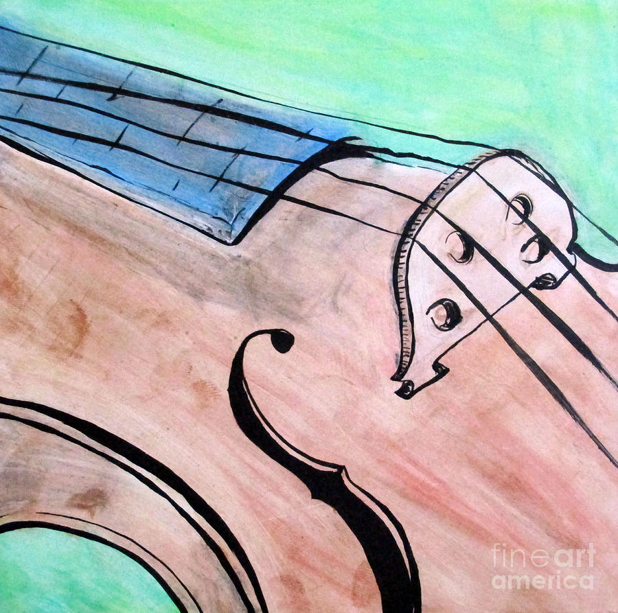 Violin Mixed Media by Ani DaVinci - Fine Art America