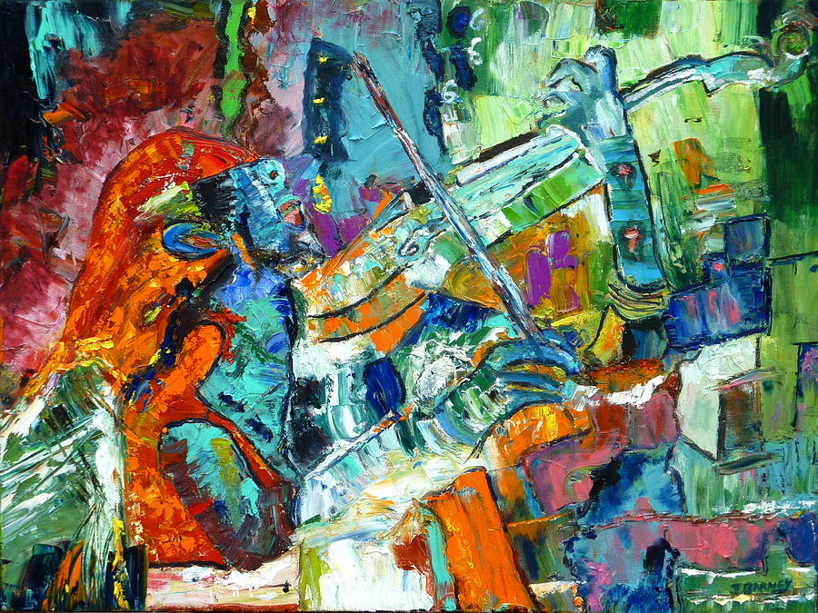 Violin Fantasy 3 Painting by John Barney