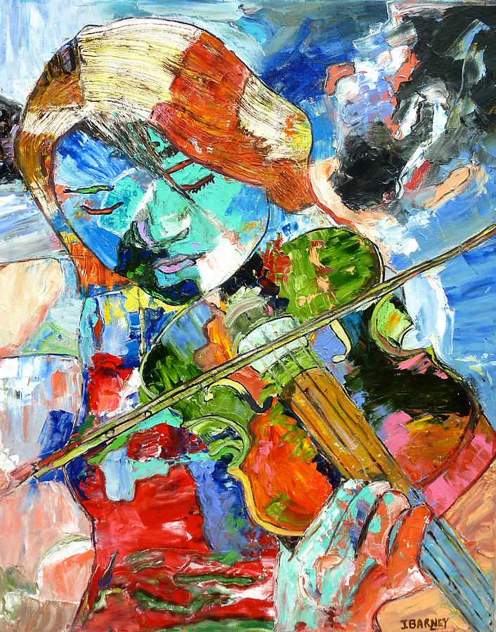 Violin Fantasy Two Painting by John Barney