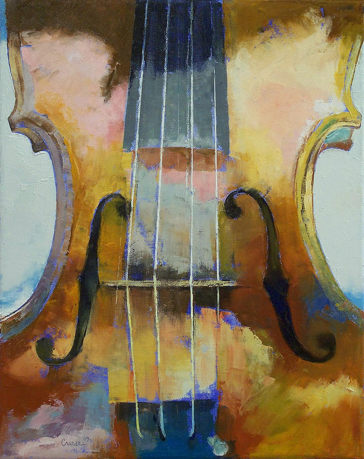 Violin Painting Painting by Michael Creese