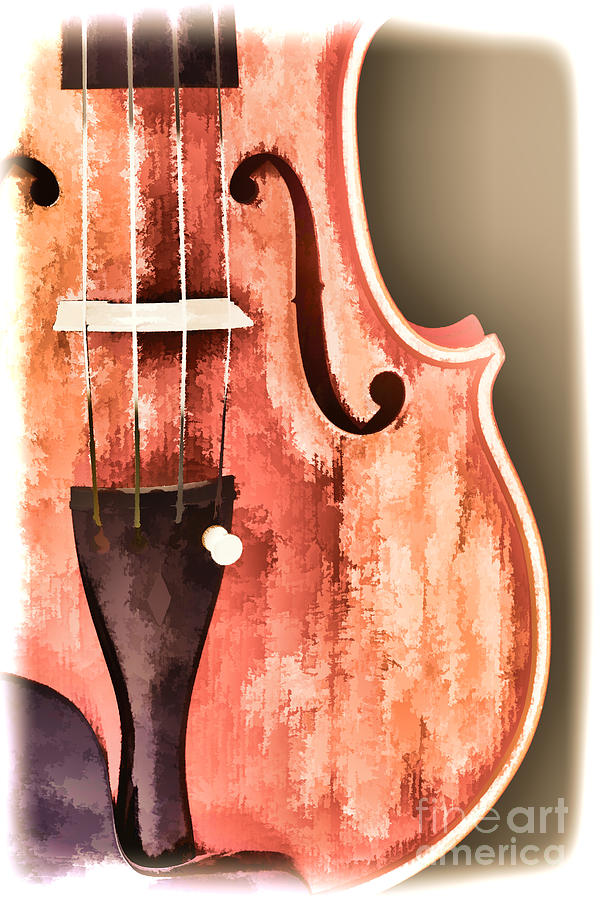 Violin Viola Body Painting in a Photograph 3266.02 Painting by M K Miller