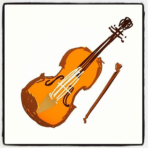 Violin Photograph - #violinds #cartoon #violin #sketch by Nuno Marques