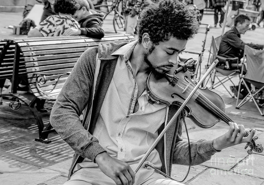 Violinist in New Orleans Photograph by Kathleen K Parker