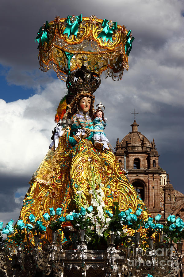 Virgen de Belen Cusco Photograph by James Brunker
