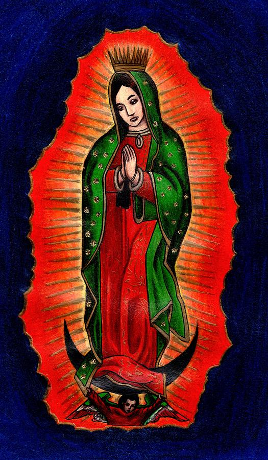 Virgen De Guadalupe Painting - Virgen de Guadalupe by Elaan Yefchak