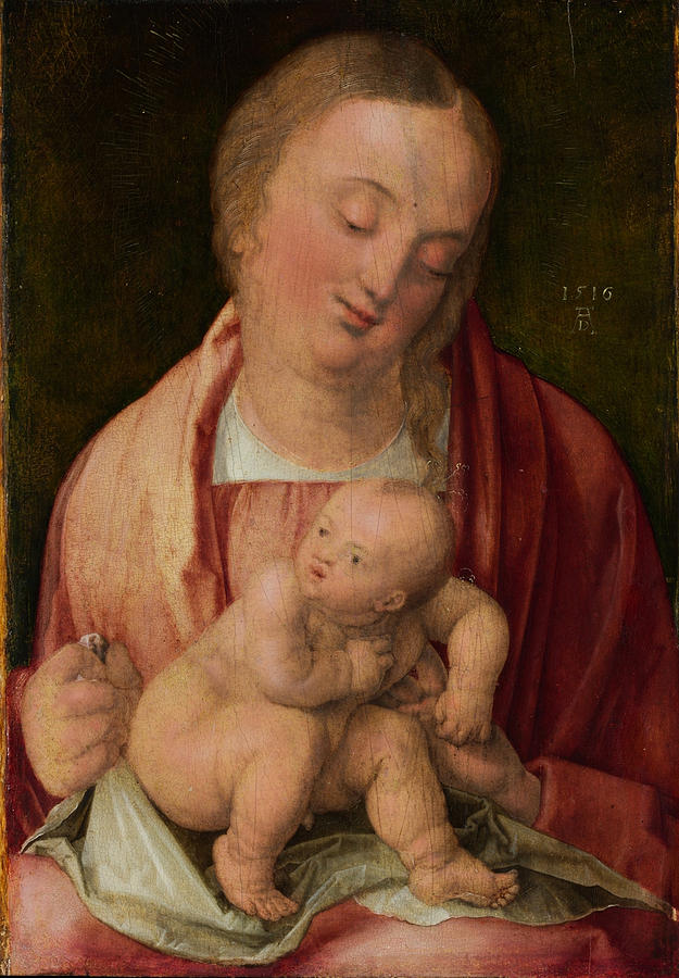 Virgin and Child Painting by Albrecht Duerer