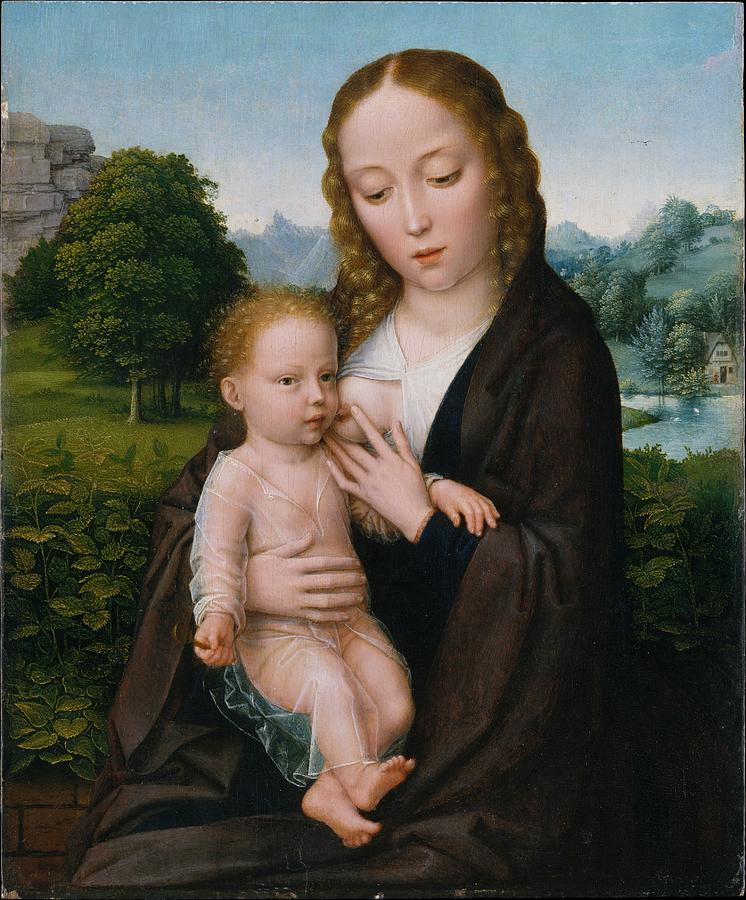 Virgin And Child Painting by Attributed to Simon Bening - Fine Art America