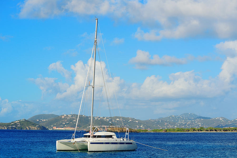 Virgin Islands boat Photograph by Songquan Deng