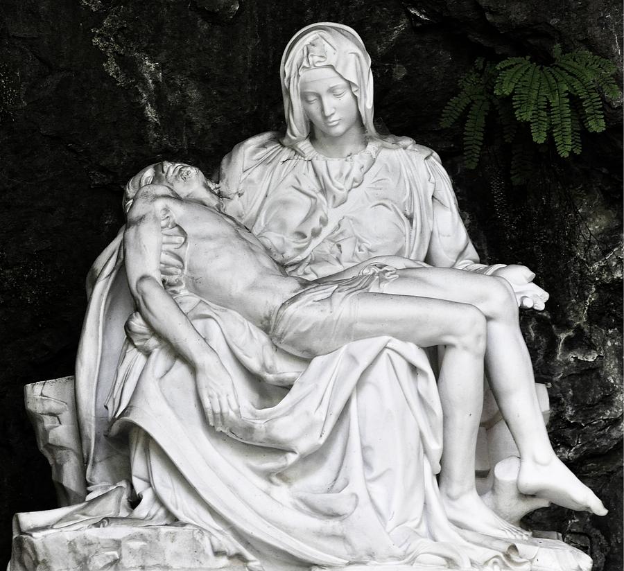 Virgin Mothr Holding Jesus Photograph