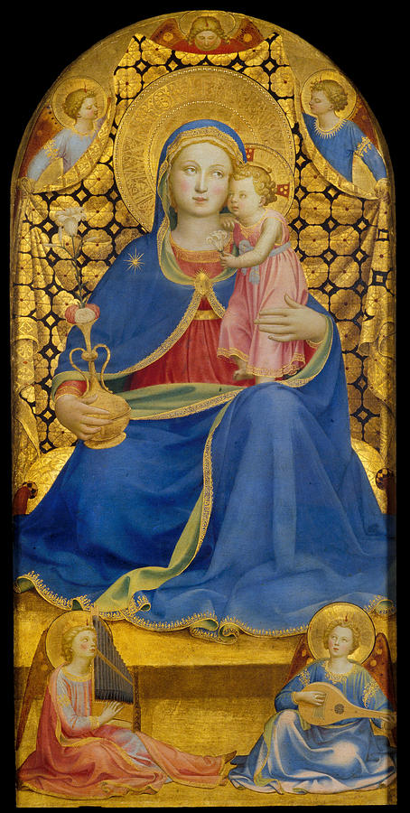 Fra Angelico Painting - Virgin of Humility by Fra Angelico