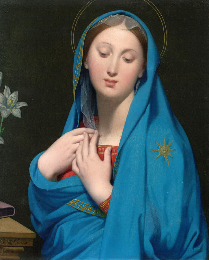 Jean-auguste-dominique Ingres Painting - Virgin of the Adoption #3 by Jean-Auguste-Dominique Ingres