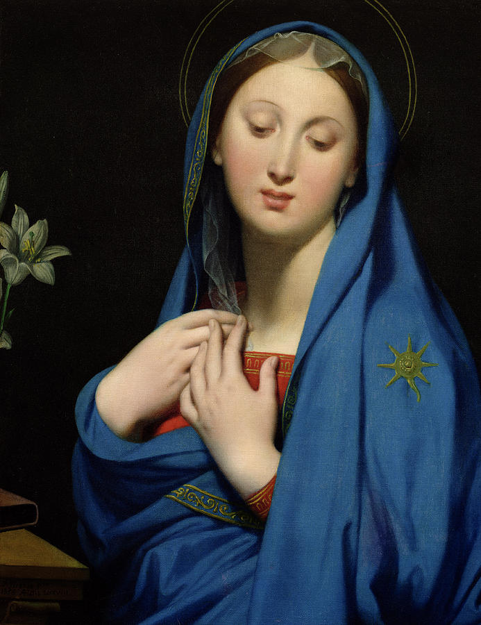 Madonna Painting - Virgin of the Adoption by Jean Auguste Dominique Ingres