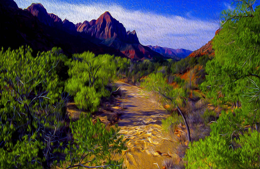 Zion National Park Photograph - Virgin River by Gene Myers