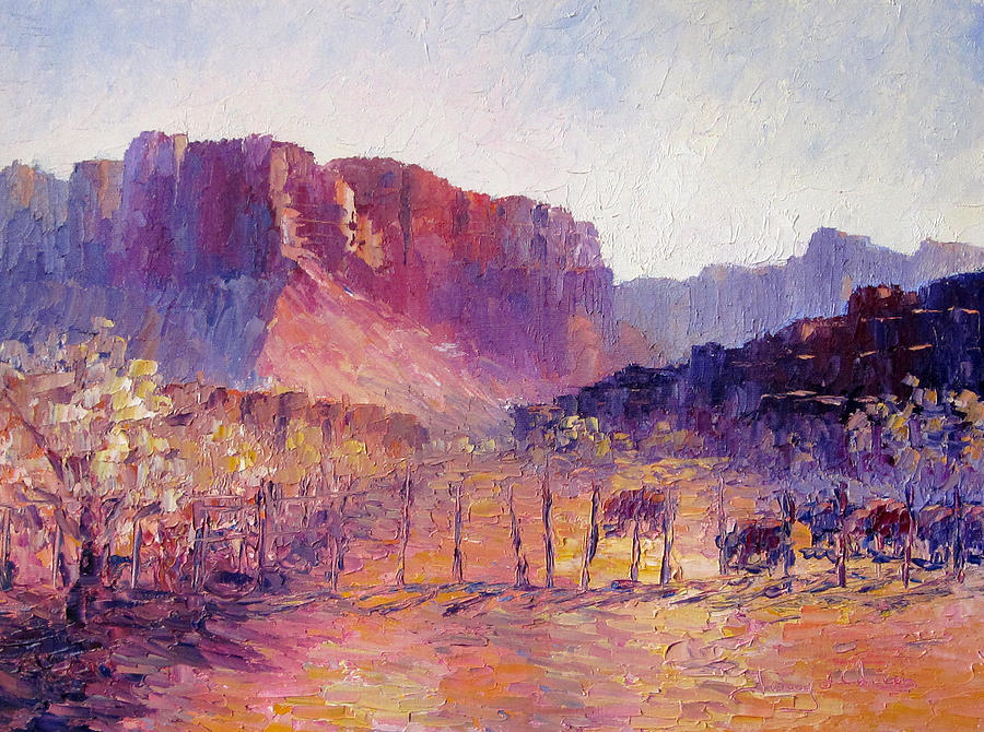 Virgin Valley View Painting by Terry  Chacon