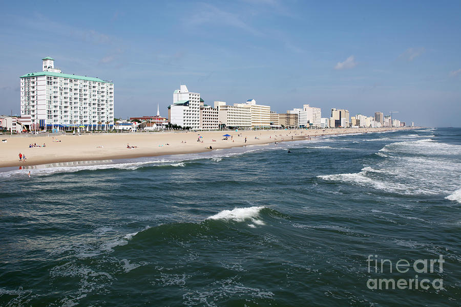 Virginia Beach Oceanfront Photograph by Bill Cobb - Fine Art America