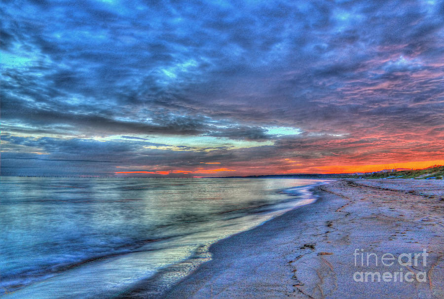 Virginia Beach Sunrise HDR Photograph by Jeff Breiman