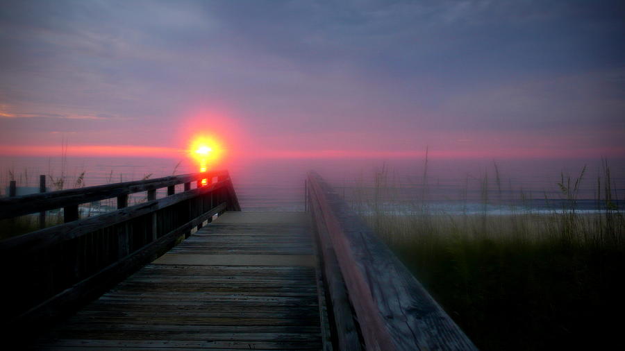 Virginia Beach Sunrise Photograph by Katy Hawk