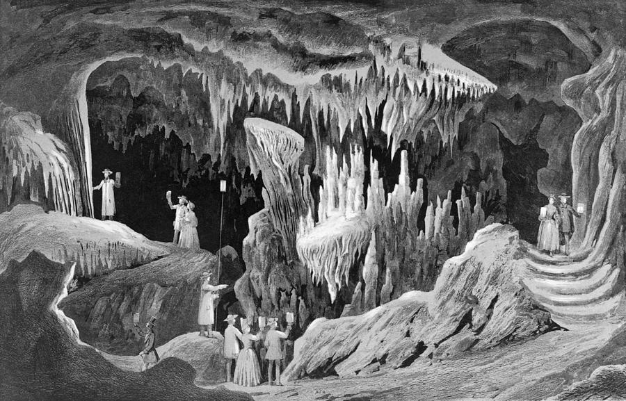 Virginia Cave, 1857 Painting by Granger