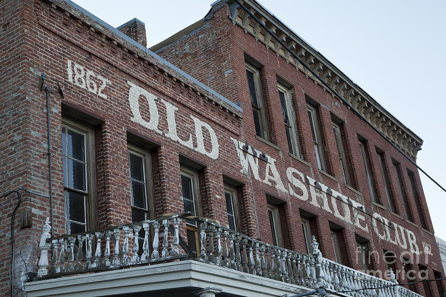 Old Washoe Club Photograph - Virginia City Washoe Club by David Millenheft