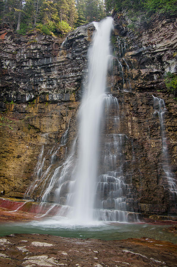 Glacier National Park Photograph - Virginia Falls Rising by Greg Nyquist