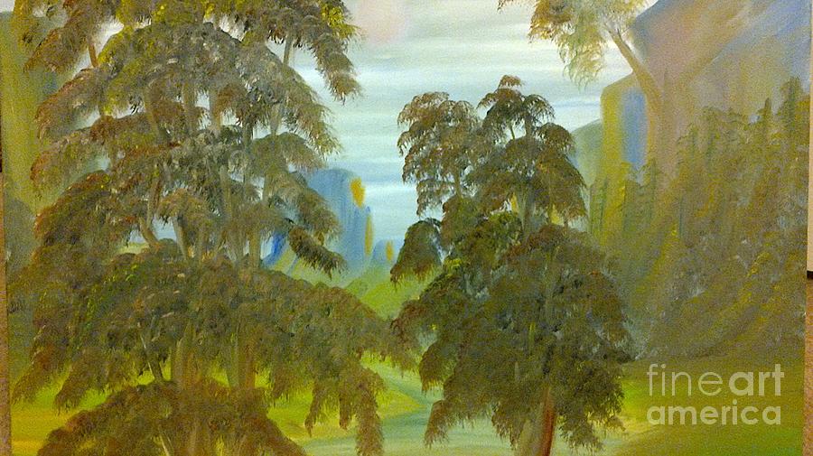 Landscape Painting - Virginia Heights by Nixon Mwangi