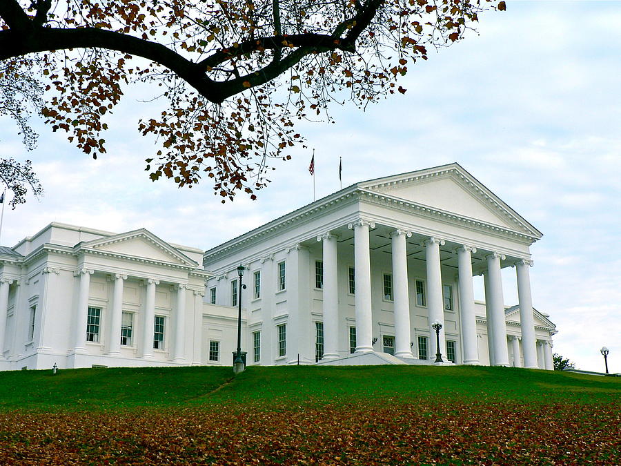 Virginia State Capitol in Autumn Photograph by Jean Wright