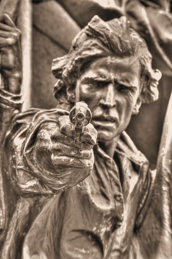 Virginia to Her Sons at Gettysburg - War Fighters - Taking Dead Aim A1 Photograph by Michael Mazaika