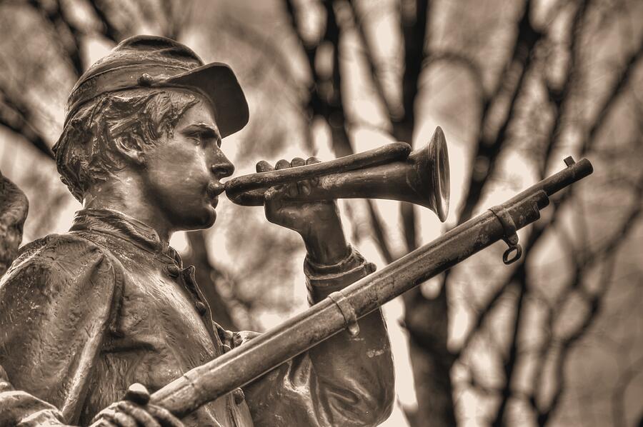Virginia to Her Sons at Gettysburg - War Fighters - The Call to Arms Photograph by Michael Mazaika