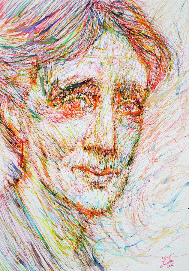 Virginia Woolf Painting by Fabrizio Cassetta