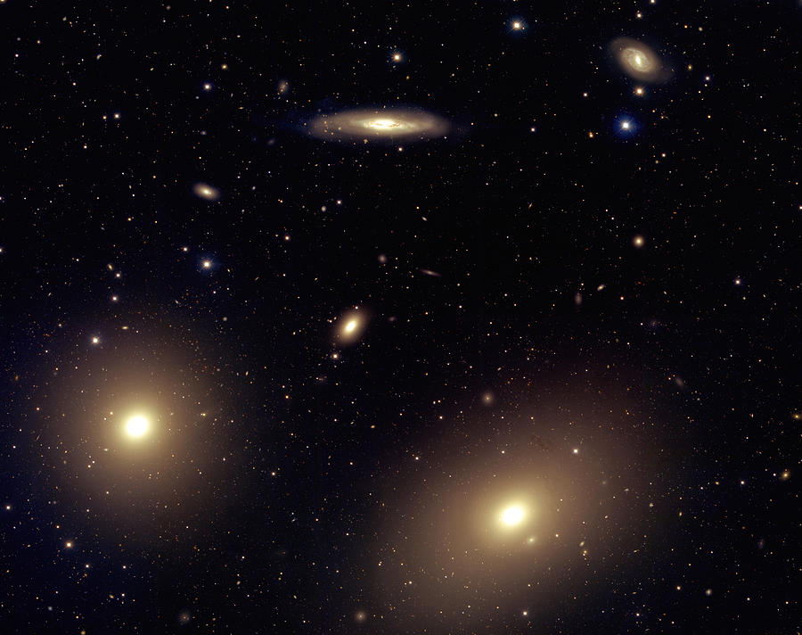 Virgo Cluster Galaxies Photograph by J-c Cuillandre/canada-france-hawaii Telescope/science Photo Library