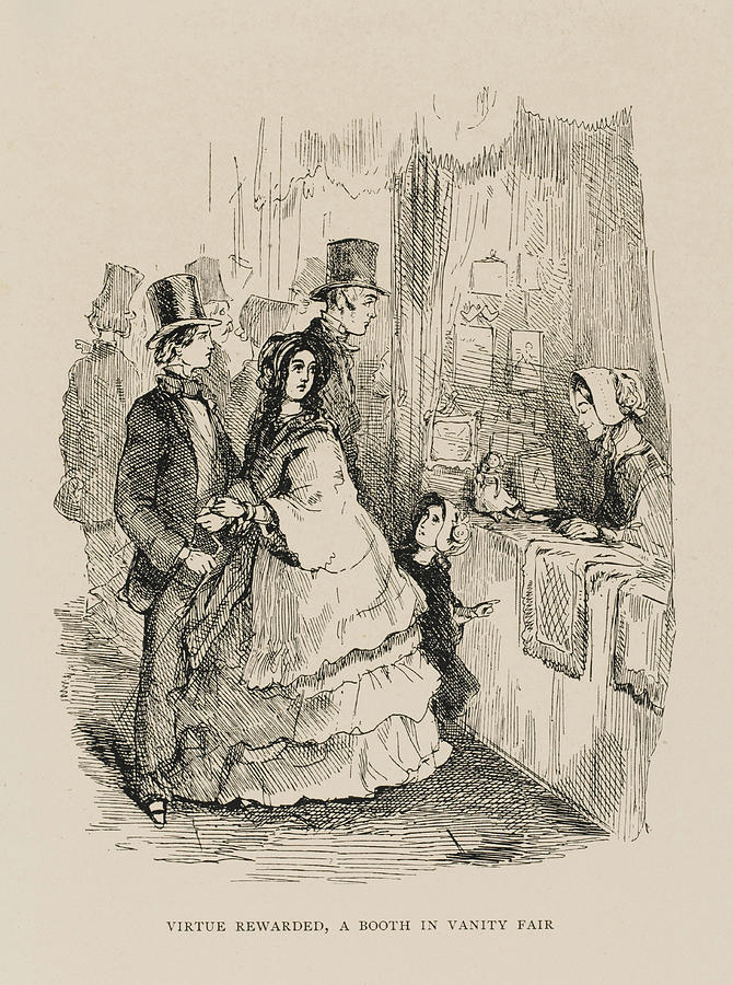 Virtue Rewarded, A Booth In Vanity Fair Drawing by Mary Evans Picture ...