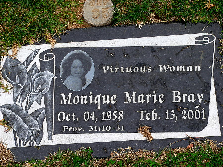 Virtuous Woman Grave Photograph by Jeff Lowe