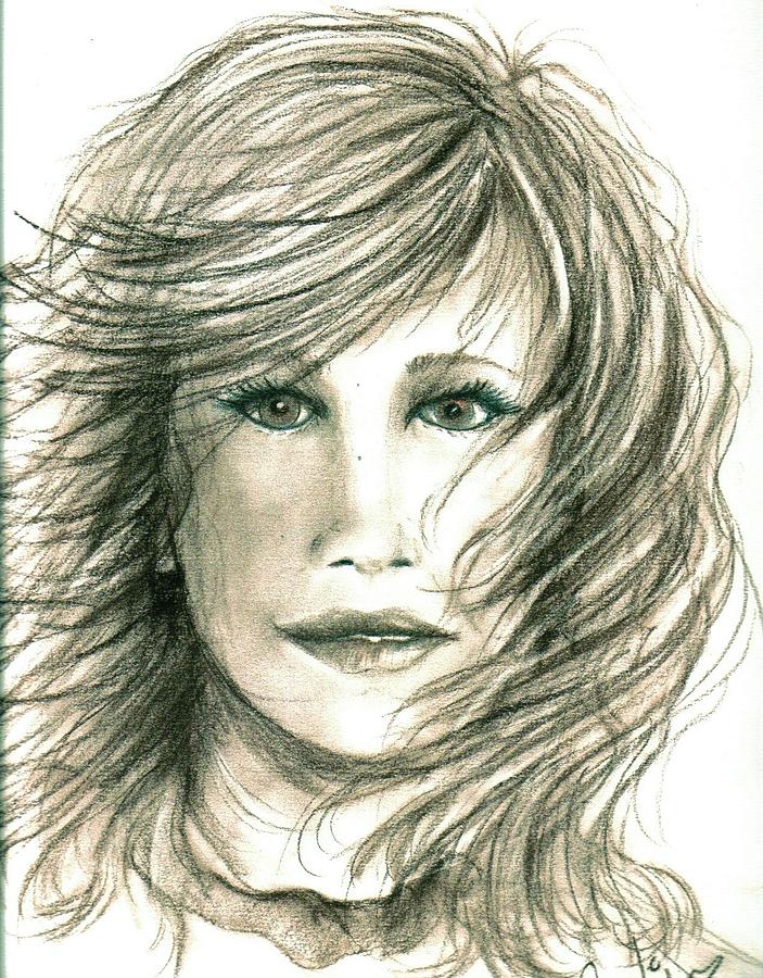 Visage Drawing by Gisele Godin